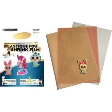 Achetez Pochette de 7 feuilles de plastique fou pailleté coloris assortis DI42458 pas cher sur Ma R..