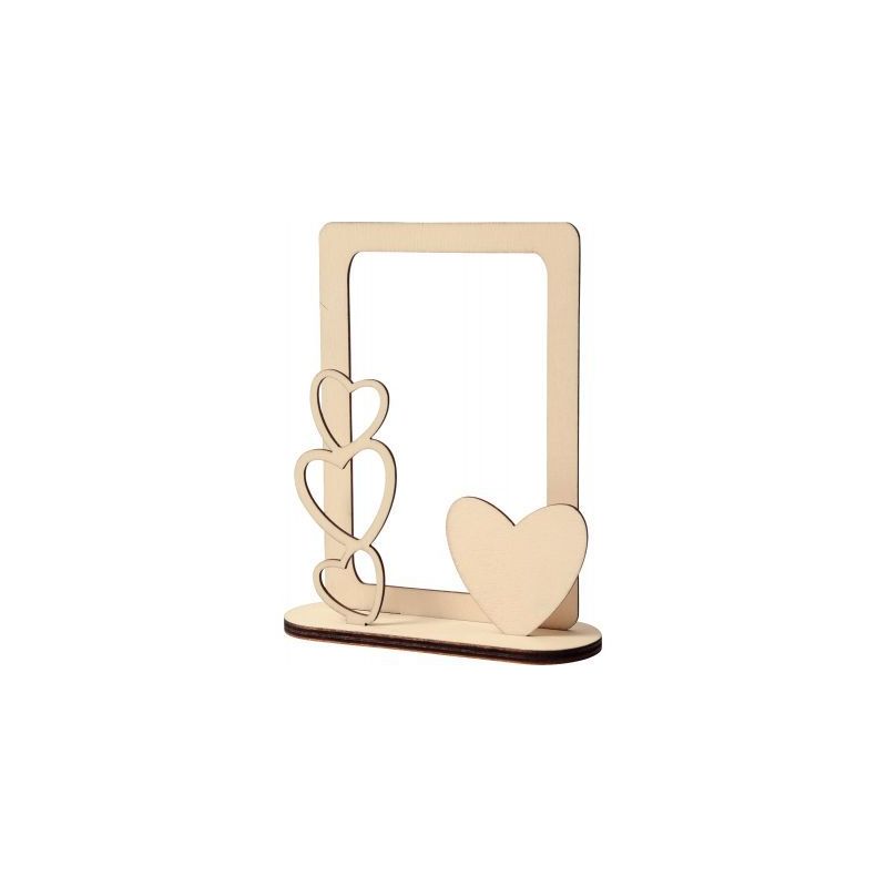 Achetez Cadre photo en bois, coeurs 7893 pas cher sur Ma Rentrée Scolaire