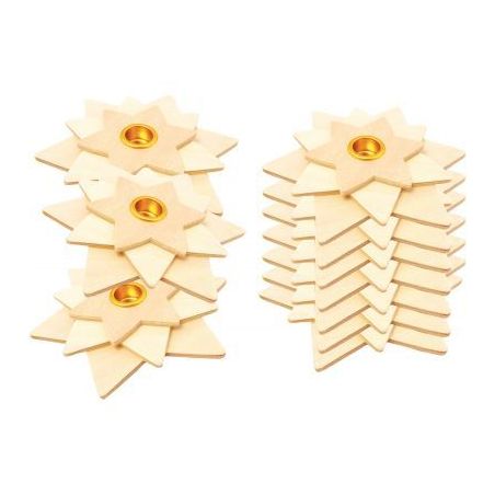 Achetez Lot de 10 bougeoirs étoiles 3D 800630 pas cher sur Ma Rentrée Scolaire