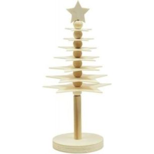 Achetez Lot de 10 sapins étoiles à monter en bois 2088 pas cher sur Ma Rentrée Scolaire