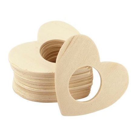 Achetez Lot de 12 ronds de serviette forme cœur 210167 pas cher sur Ma Rentrée Scolaire