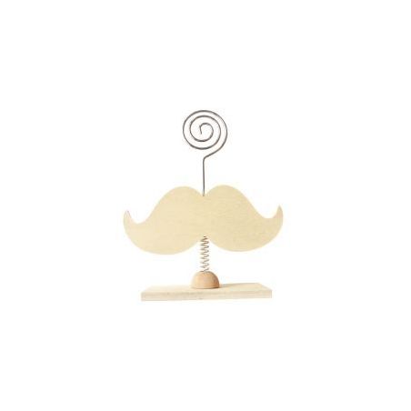 Achetez Lot de 6 porte-photos en bois forme moustache 103070 pas cher sur Ma Rentrée Scolaire