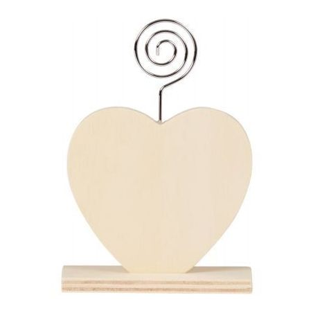 Achetez Lot de 6 porte-photos en bois forme coeur 1318/22501 pas cher sur Ma Rentrée Scolaire