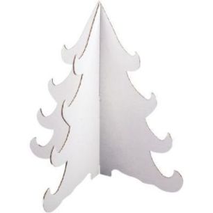Achetez Lot de 10 sapins en carton blanc, hauteur 24 cm SAP/24SS10 pas cher sur Ma Rentrée Scolaire