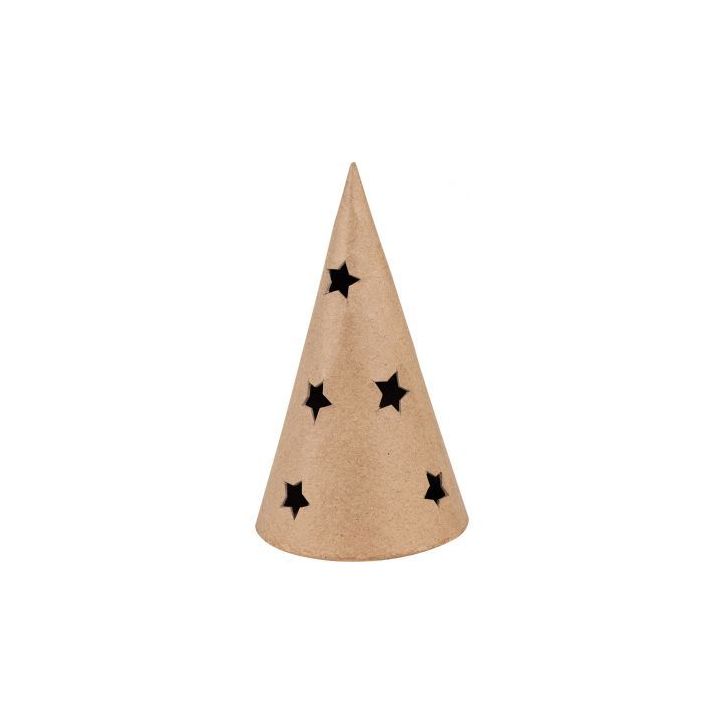 Lot de 5 bougeoirs sapins étoilés en carton NO067MAJC DECOPATCH