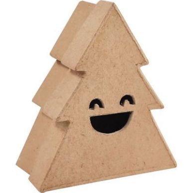 Achetez Lot de 10 boites sapin sourire en carton brun BT056MAJC DECOPATCH pas cher sur Ma Rentrée S..