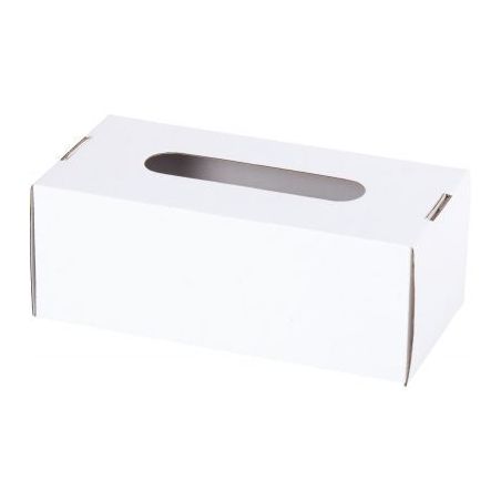 Achetez Lot de 10 boîtes à mouchoir en carton blanc à monter et décorer BM/GM/10 pas cher sur Ma..