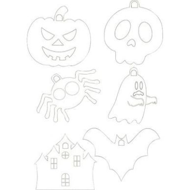 Achetez Lot de 36 suspensions Halloween en carton blanc PL36HALLOW CLEOPATRE pas cher sur Ma Rentré..