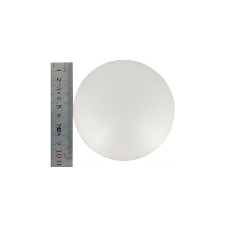 Lot de 5 boules en styropor blanches diamètre 10 cm 600101