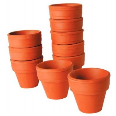 Achetez Lot de 10 pots en terre cuite, diamètre 4,5 cm 2156 pas cher sur Ma Rentrée Scolaire