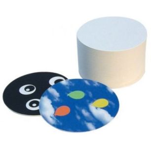 Achetez Lot de 100 dessous de verre ronds en carton blanc 2325 pas cher sur Ma Rentrée Scolaire