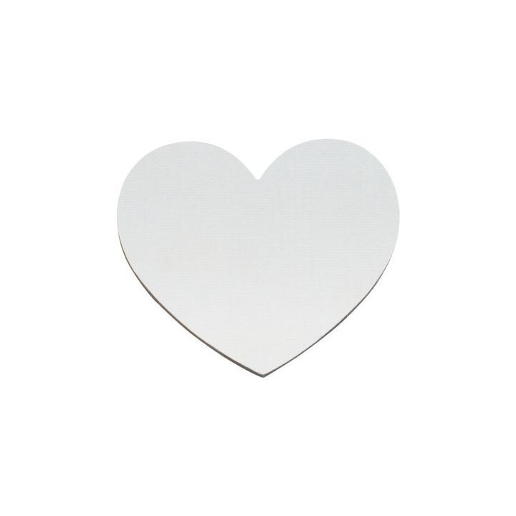 Lot de 10 magnets entoilées coeur diamètre 7.5cm 2292-NEW604