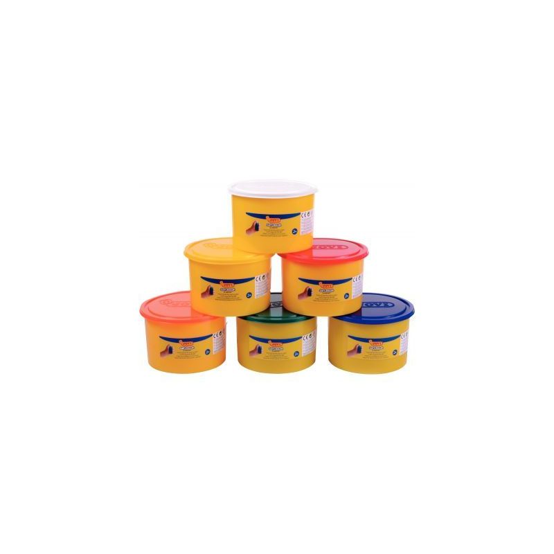 Achetez Pack de 6 pots de 460 grammes de pâte à jouer blandiver couleurs primaire 460/6 JOVI pas c..