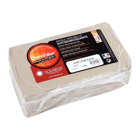 Achetez Pain de 5 kg argile naturelle à modeler durci dur blanche FDDB5 pas cher sur Ma Rentrée Sc..