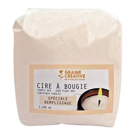 Achetez Sac de 1,2kg de cire à bougie végétale 137009 GRAINE CRE pas cher sur Ma Rentrée Scolair..