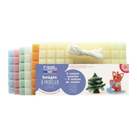 Achetez Lot de 6 plaques de cire à modeler, teintes pastel 138100 GRAINE CRE pas cher sur Ma Rentr ..