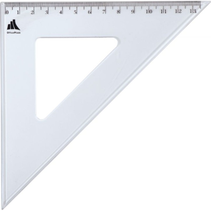 WONDAY Equerre 45 degrés 21 cm sous étui packbordable