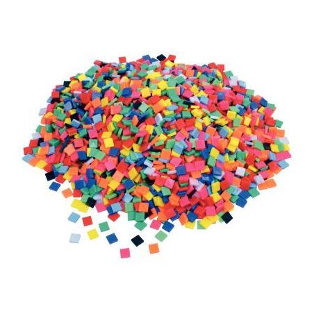 Achetez Sachet de 1 kilo de mosaïques en plastique, format : 1 x 1 cm 54194 pas cher sur Ma Rentré..