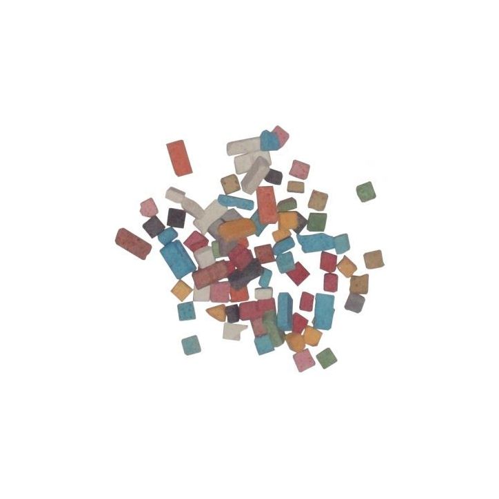 Pot de 1kg de mini mosaïques antiques, 5x5 mm 20050
