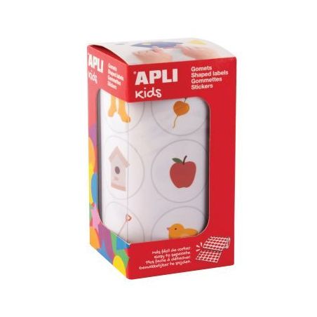 Achetez Rouleau 360 gommettes adhésif permanent thème jardin 20051 APLI pas cher sur Ma Rentrée S..