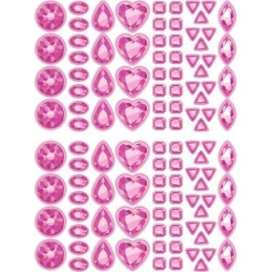 Achetez Pochette de 2200 gommettes formes pierres précieuses adhésives repositionnables AE116 O CL..