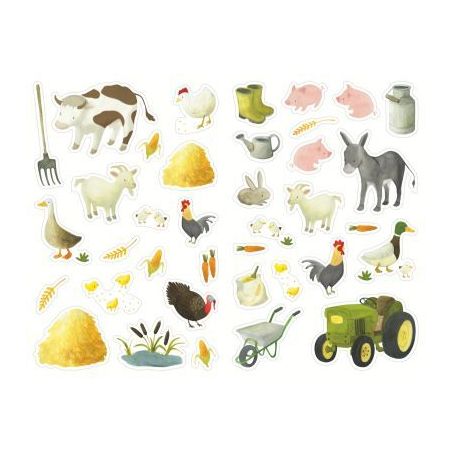 Achetez Pochette de 444 gommettes les animaux de la ferme, adhésives repositionnables AE010 O LES I..
