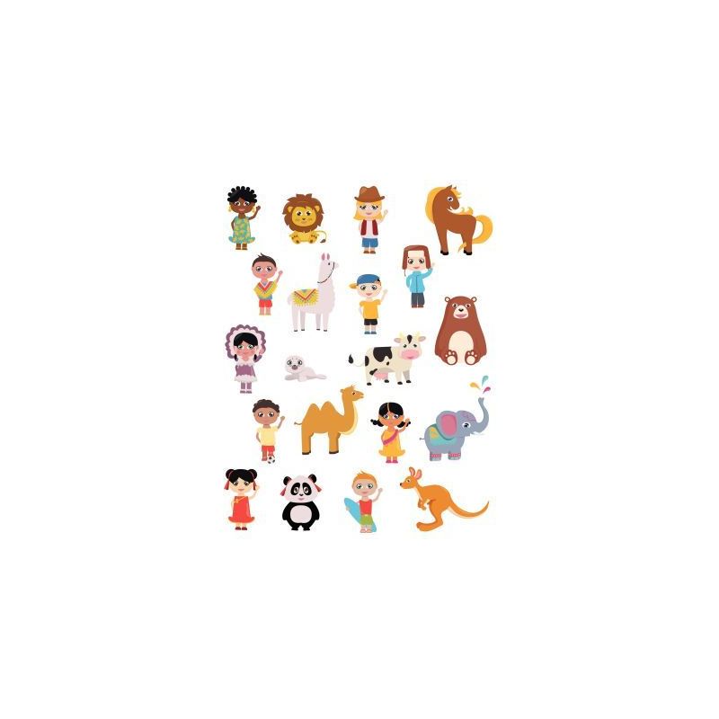 Achetez Pochette de 240 gommettes enfants du monde L940002 pas cher sur Ma Rentrée Scolaire