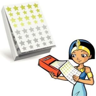 Achetez Recharge 2400 gommettes étoile or/argent assorties pour ecopack RECH-60ETOA CLEOPATRE pas c..