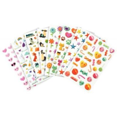 Achetez Pochette de 294 stickers déco 3D cooky thème fantaisie CY102C CLAIREFONTAINE pas cher sur ..