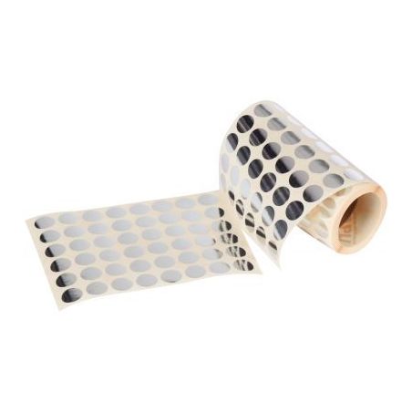 Achetez Rouleau de 2832 gommettes adhésives rondes diamètre 15 mm, couleur argent 11630 AGIPA pas ..