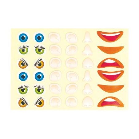 Achetez Pochette de 360 gommettes visage assorties GS20/10 pas cher sur Ma Rentrée Scolaire
