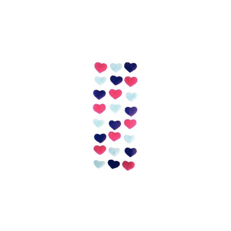 Achetez Sachet de 96 gommettes coeur doux + satin assortis MAJ4962 pas cher sur Ma Rentrée Scolaire