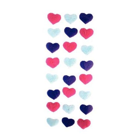 Achetez Sachet de 96 gommettes coeur doux + satin assortis MAJ4962 pas cher sur Ma Rentrée Scolaire