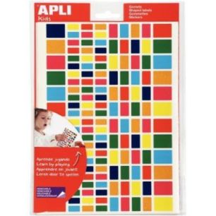 Achetez Blister de 2880 gommettes adhésives géométriques rectangle 101635 AGIPA pas cher sur Ma R..