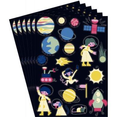 Achetez Lot de 6 planches gommettes papiers holographiques L940018 pas cher sur Ma Rentrée Scolaire