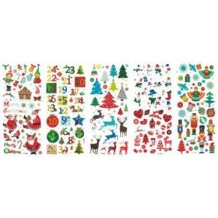 Achetez Pochette de 255 stickers scintillants thème Noël 1412 pas cher sur Ma Rentrée Scolaire