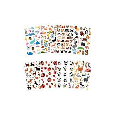 Achetez Pochette de 195 stickers déco 3D cooky thème animaux 560426C CLAIREFONTAINE pas cher sur M..