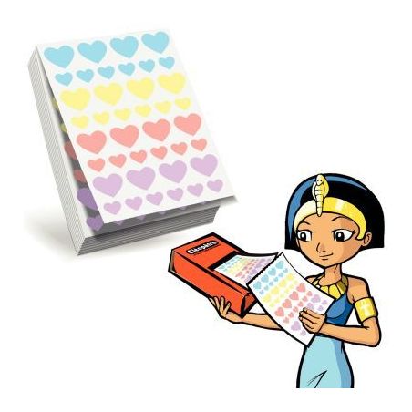 Achetez Recharge pour Ecopack de 2400 gommettes coeur assorties RECH-60CO4 CLEOPATRE pas cher sur Ma..