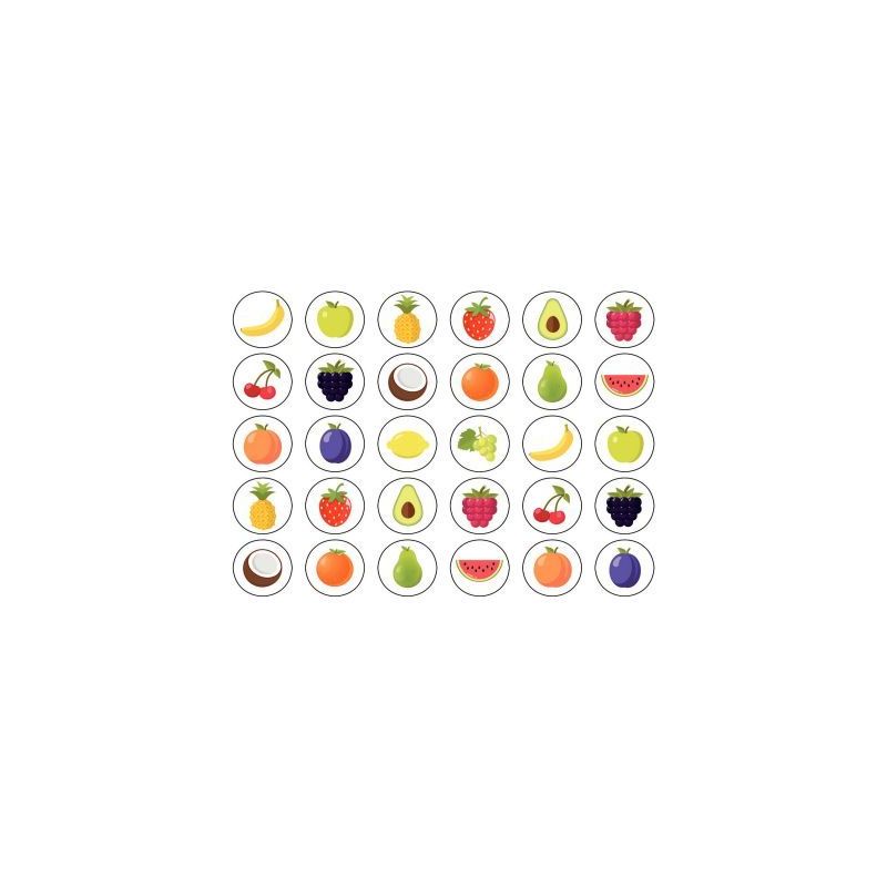 Achetez Rouleau de 900 gommettes fruits assorties 19714 APLI KIDS APLI pas cher sur Ma Rentrée Scol..