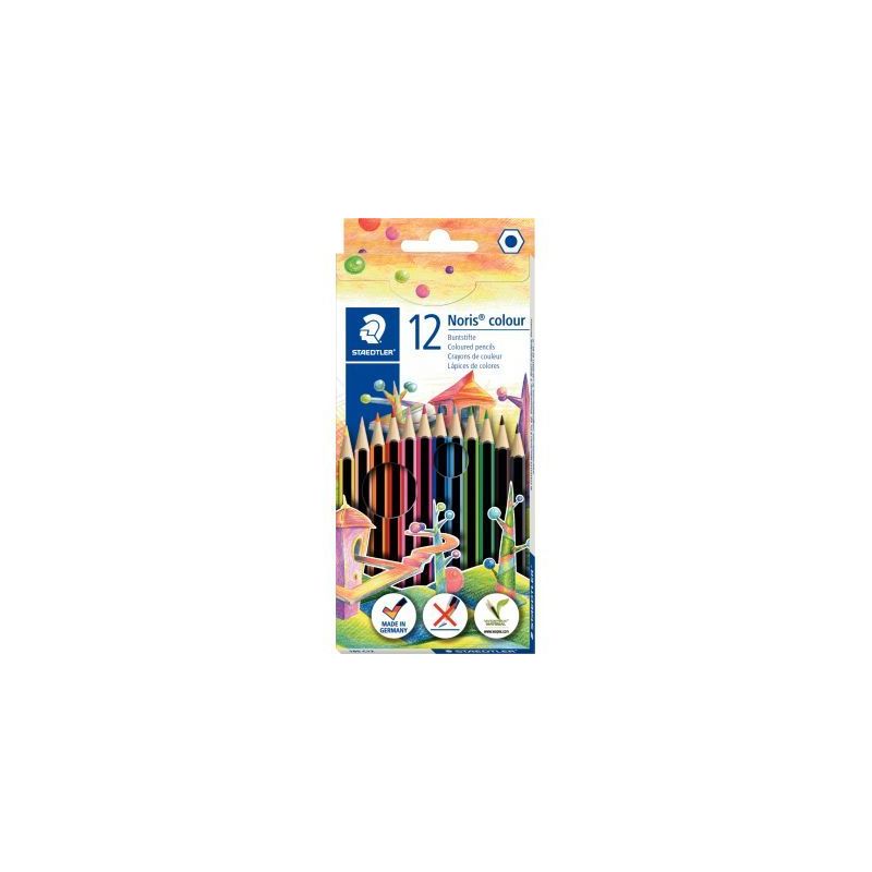 Achetez Etui de 12 crayons de couleur Noris colour 185 couleurs assortis 185 C12 NORIS STAEDTLER pas..