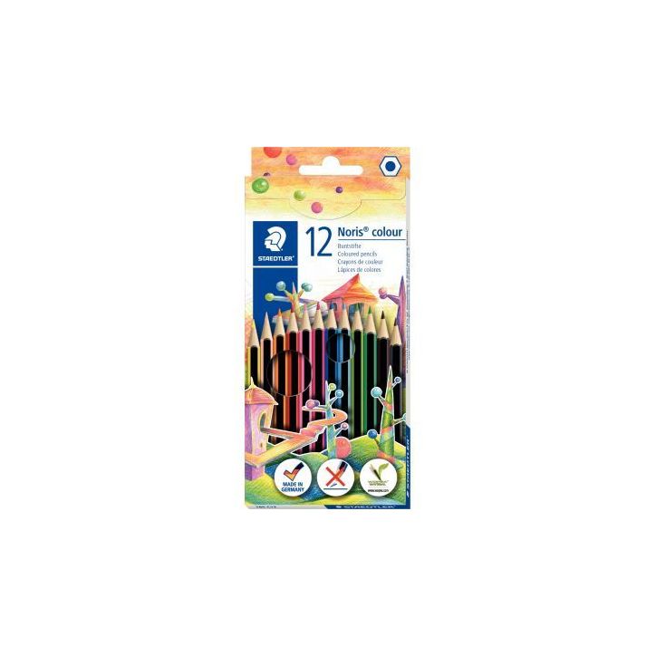 Etui de 12 crayons de couleur Noris colour 185 couleurs assortis 185 C12 NORIS STAEDTLER