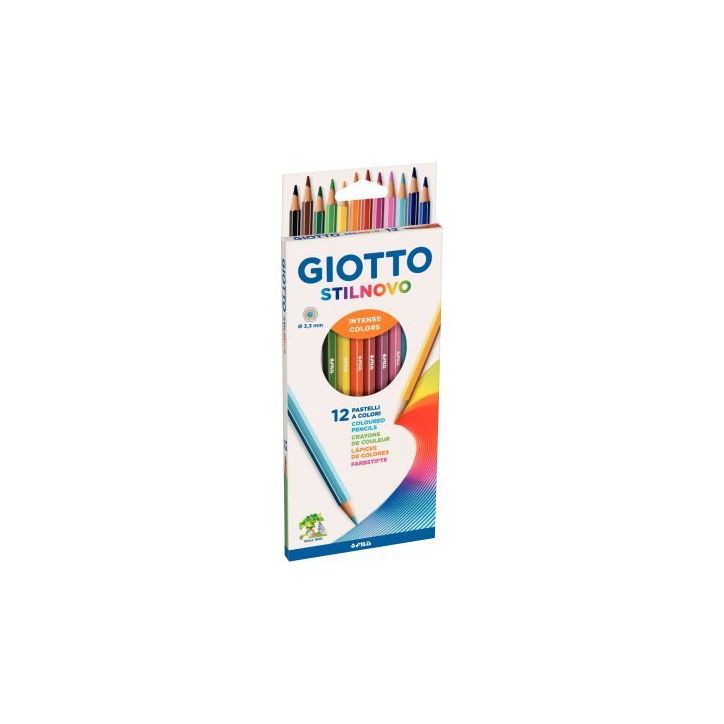Etui de 12 crayons de couleur Stilnovo assortis F25650000 STILNOVO GIOTTO