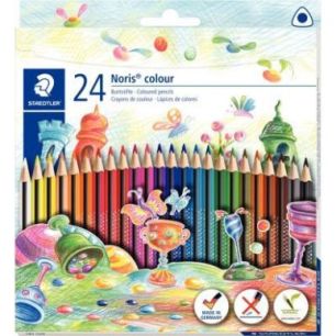 Achetez Etui de 24 crayons de couleur Noris colour triangulaire couleurs assorties 187 C24 NORIS STA..