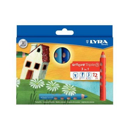 Achetez Etui de 12 crayons de couleur gros module L3831120 LYRA pas cher sur Ma Rentrée Scolaire