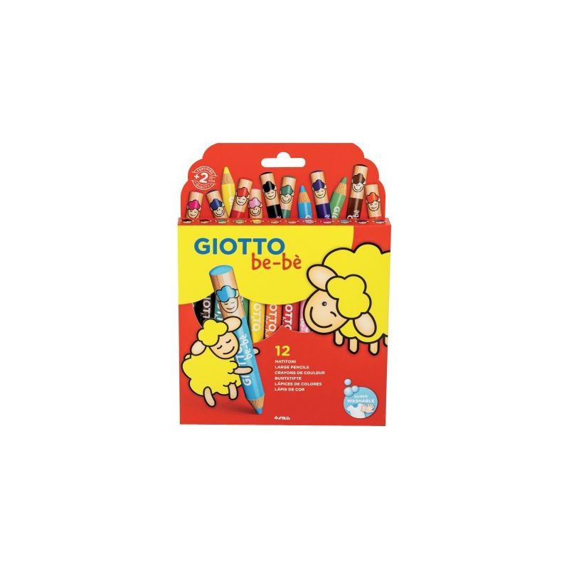 Achetez Etui de 12 crayons maxi Bébé + 1 taille crayon F46970000 GIOTTO pas cher sur Ma Rentrée S..