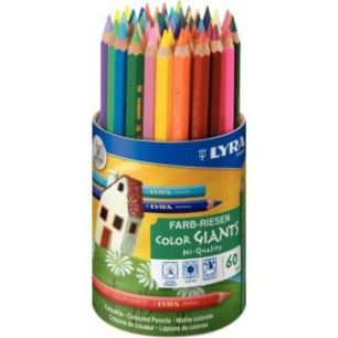 Achetez Pot de 60 crayons de couleur mines diamètre 6,25mm assortis L3943600 LYRA pas cher sur Ma R..