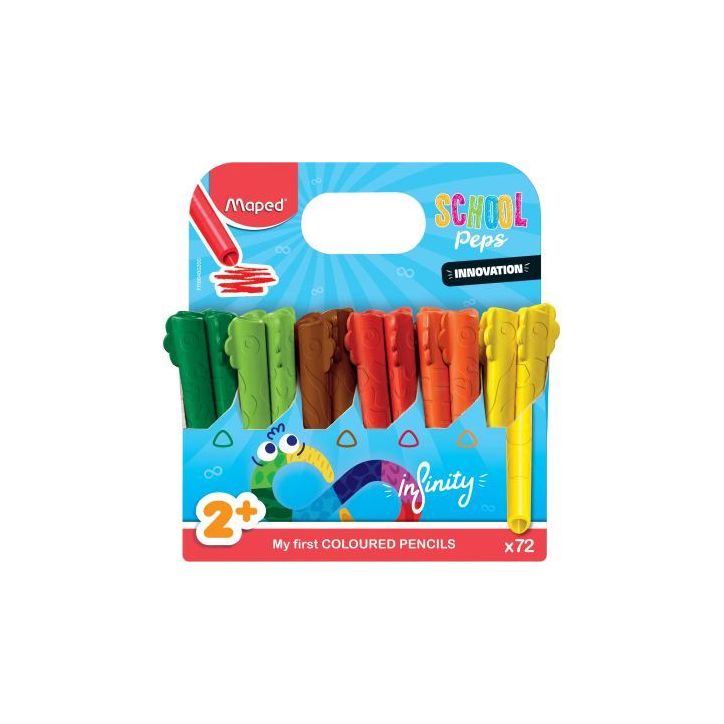 Schoolpack de 72 crayons de couleurs Infinity Kidy 864602 MAPED