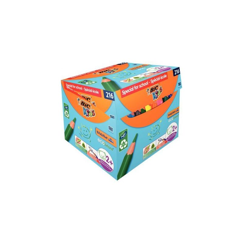 Achetez Maxi classpack de 216 crayons de couleurs Evolution triangulaire pointe moyenne dont 30 grat..