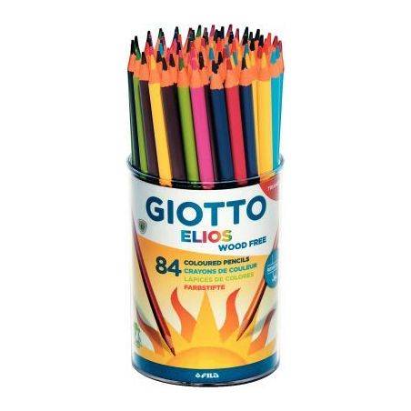 Achetez Pot de 84 crayons de couleur Elios Wood Free assortis F516000 GIOTTO pas cher sur Ma Rentré..