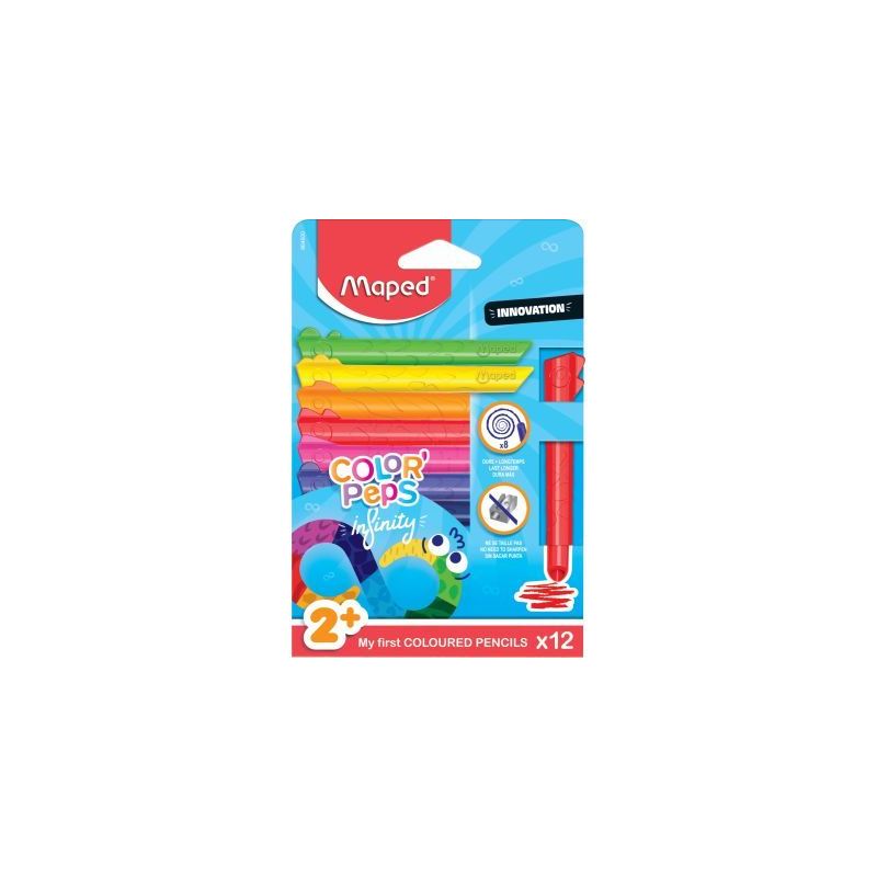 Achetez Pochette de 12 crayons de couleurs Infinity Kidy 864600 MAPED pas cher sur Ma Rentrée Scola.. Achetez Pochette de 12 crayons de couleurs Infinity Kidy 864600 MAPED pas cher sur Ma Rentrée Scola..